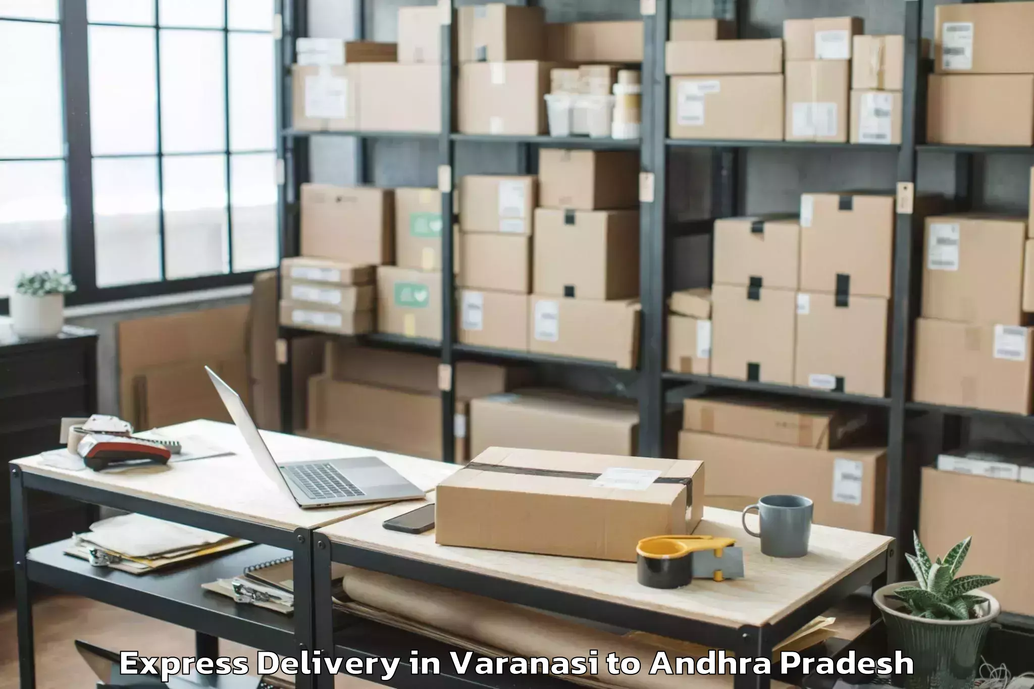 Quality Varanasi to Komarolu Express Delivery